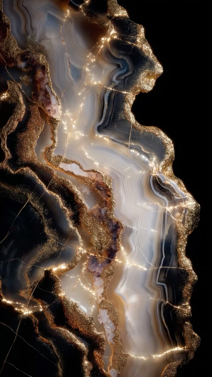 Gold Line Quartz Slabs